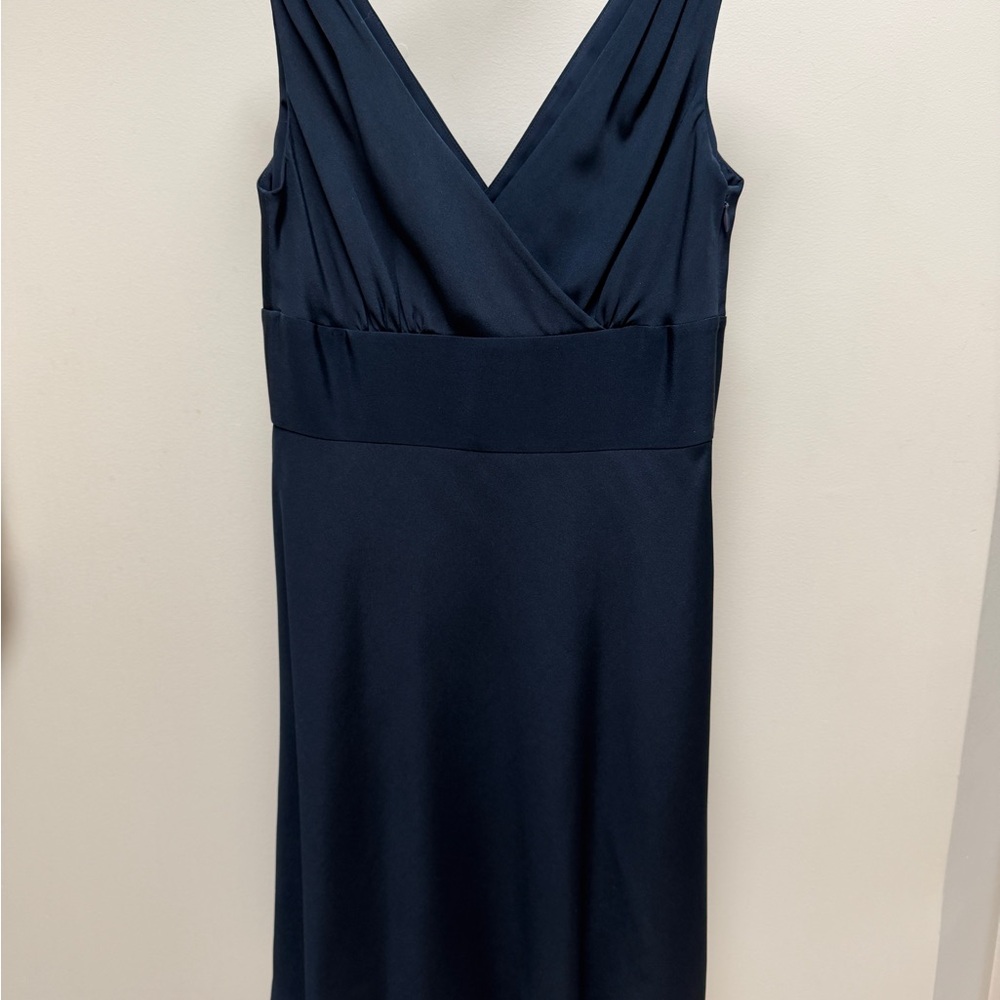 J. Crew Dark Navy Silk Dress